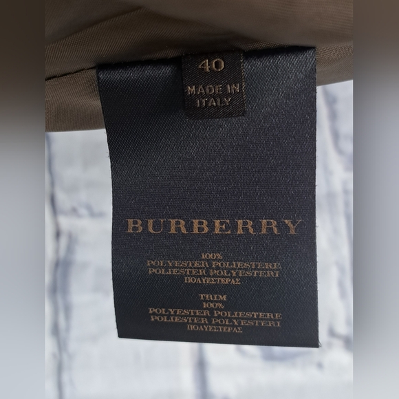 Burberry  Women's Jacket Coat Brown Quilted vintage 90s Y2K Italy 40 EU / 6 US - Picture 14 of 16